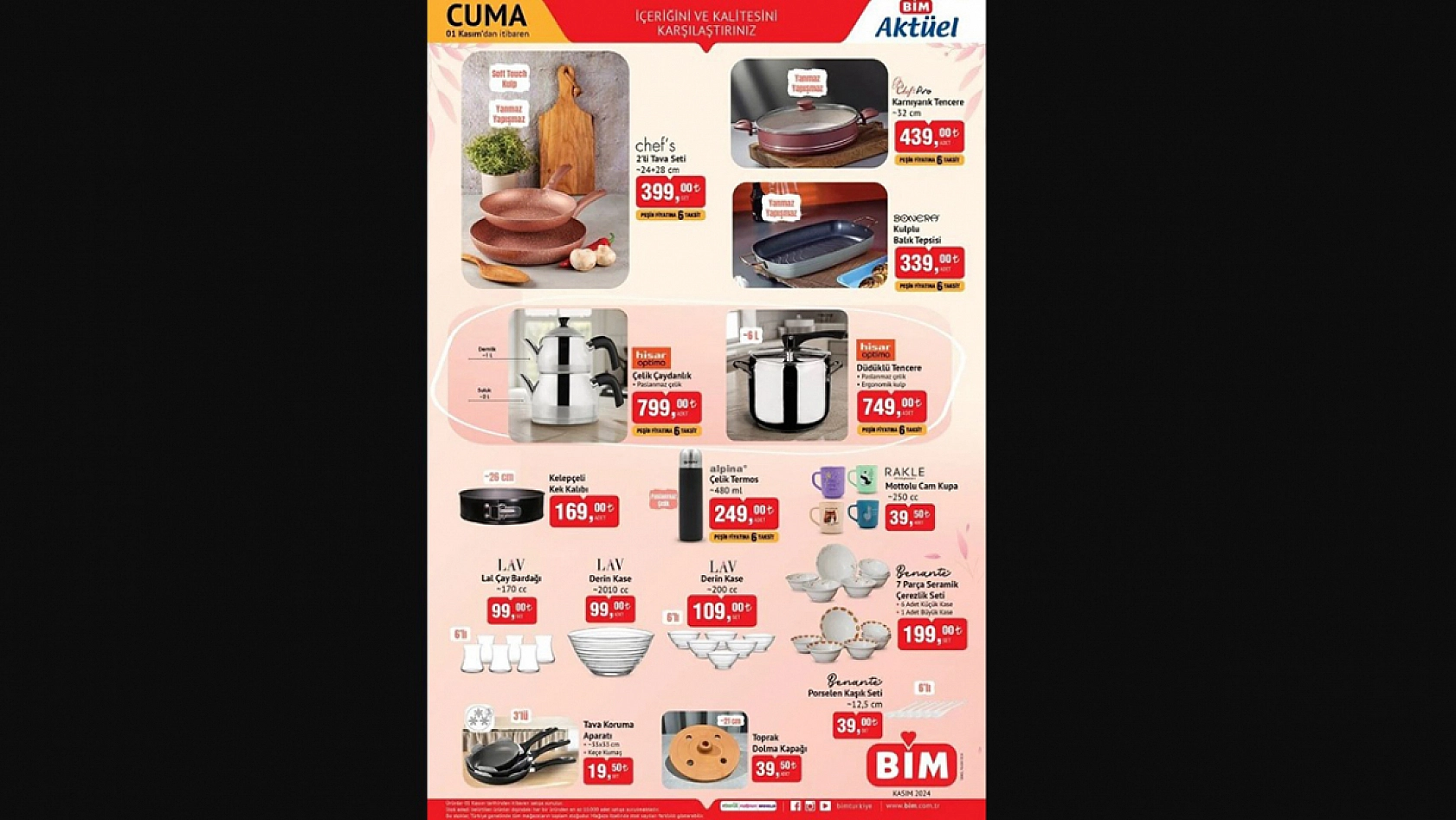 BİM markette bu haftaya özel yeni indirimli ürünler