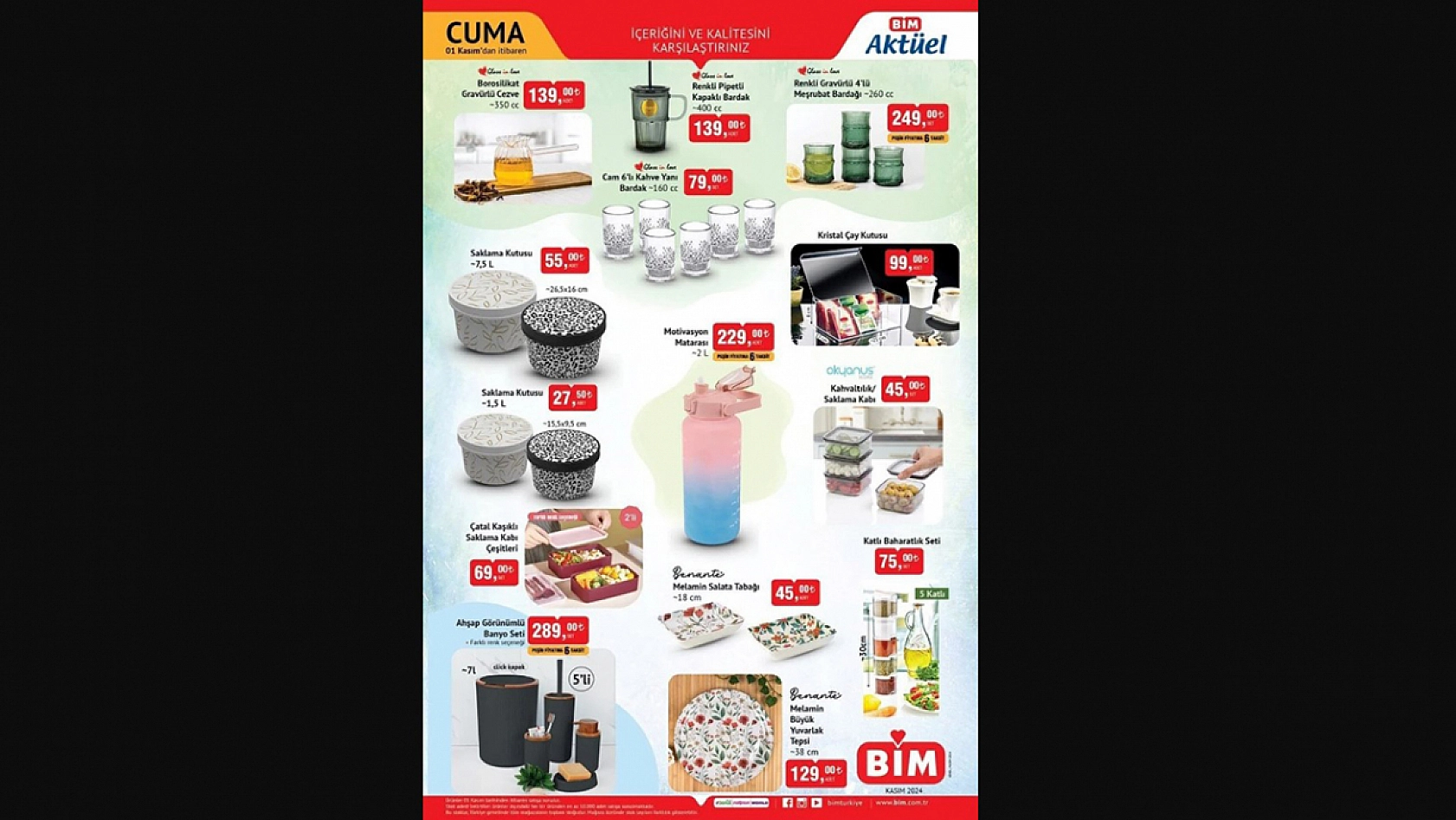 BİM markette bu haftaya özel yeni indirimli ürünler