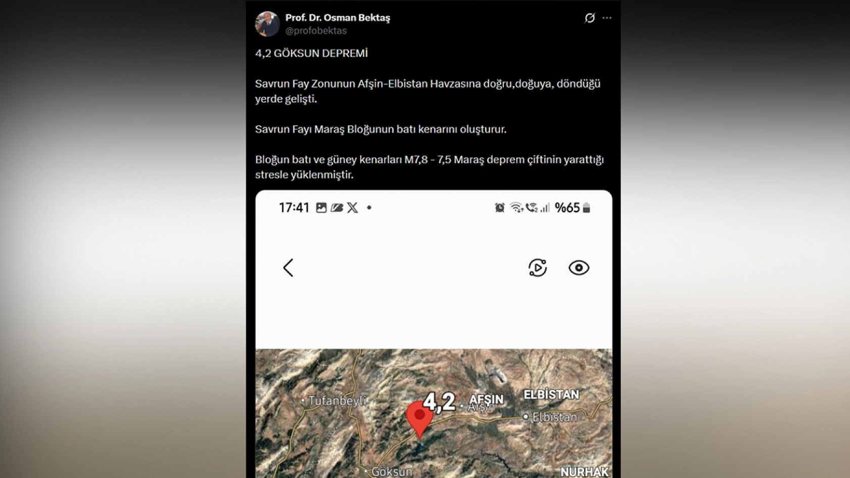 Deprem uzmanı Bektaş'tan kritik uyarı: Bölge stres altında