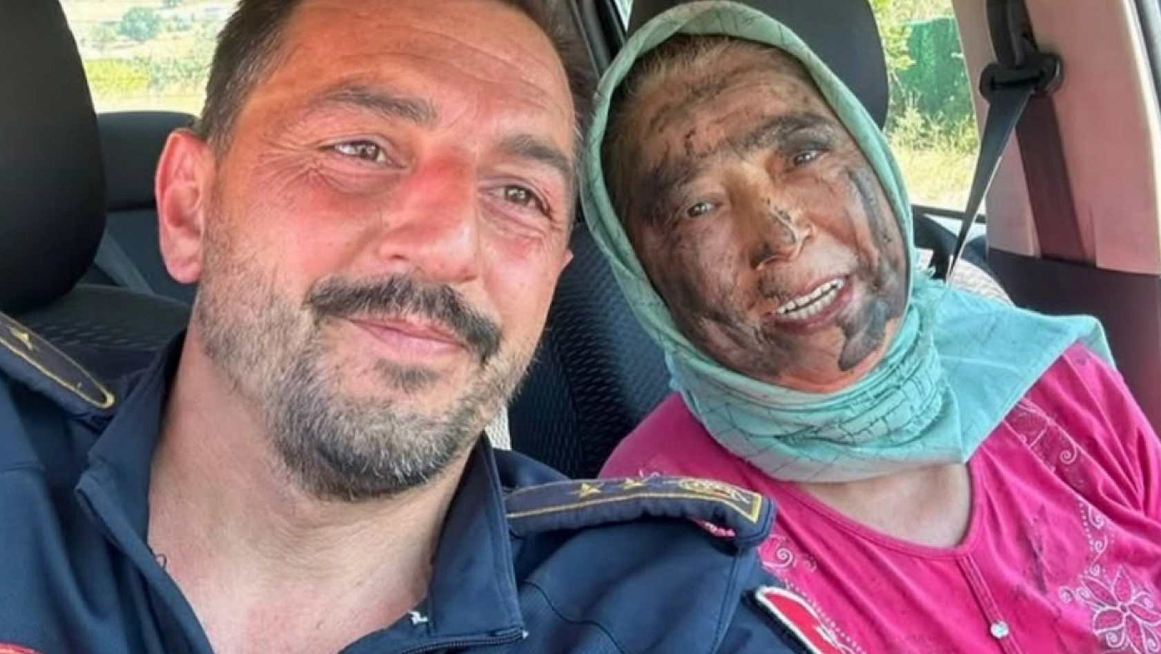 Yürek ısıtan mücadele: koah hastası Hanife teyze, orman yangınına koştu