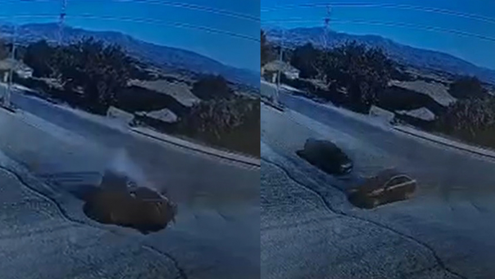 Elazığ'da 2 kişinin öldüğü kaza kamerada