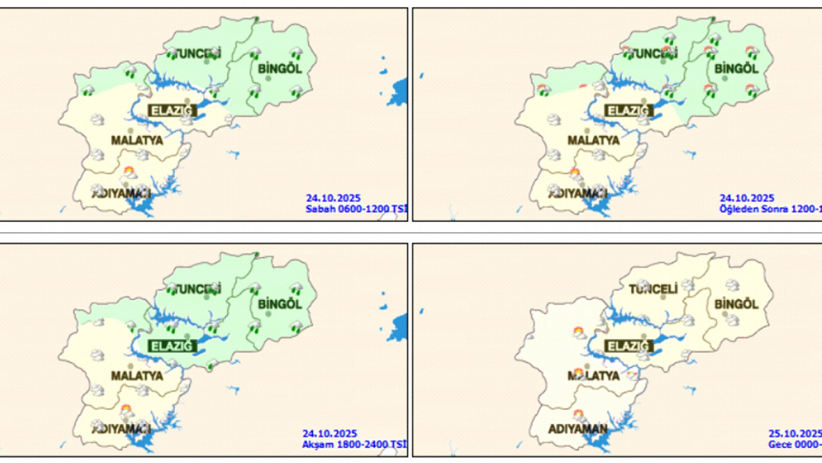 Elazığlılar şemsiyesiz dışarı adım atmayın! Sağanak etkili olacak