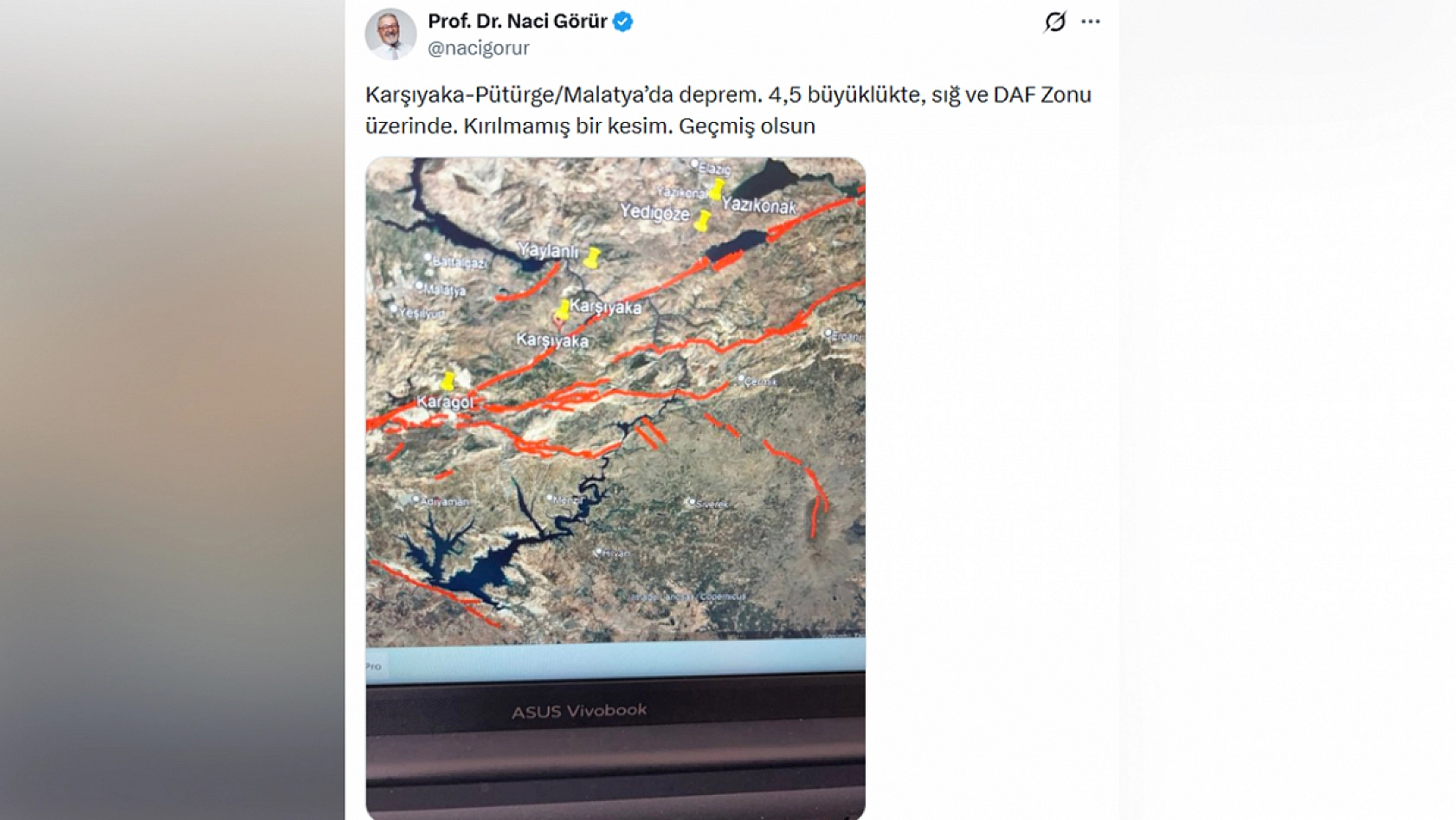 Görür'den Malatya depremi uyarısı: Kırılmamış fay