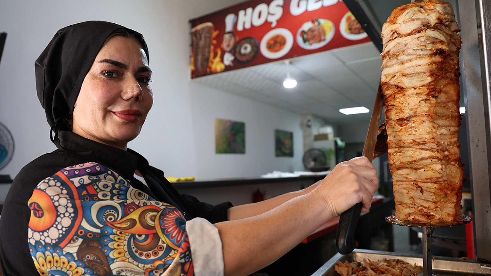 Elazığ'da kadın girişimci döner tezgahının başına geçti