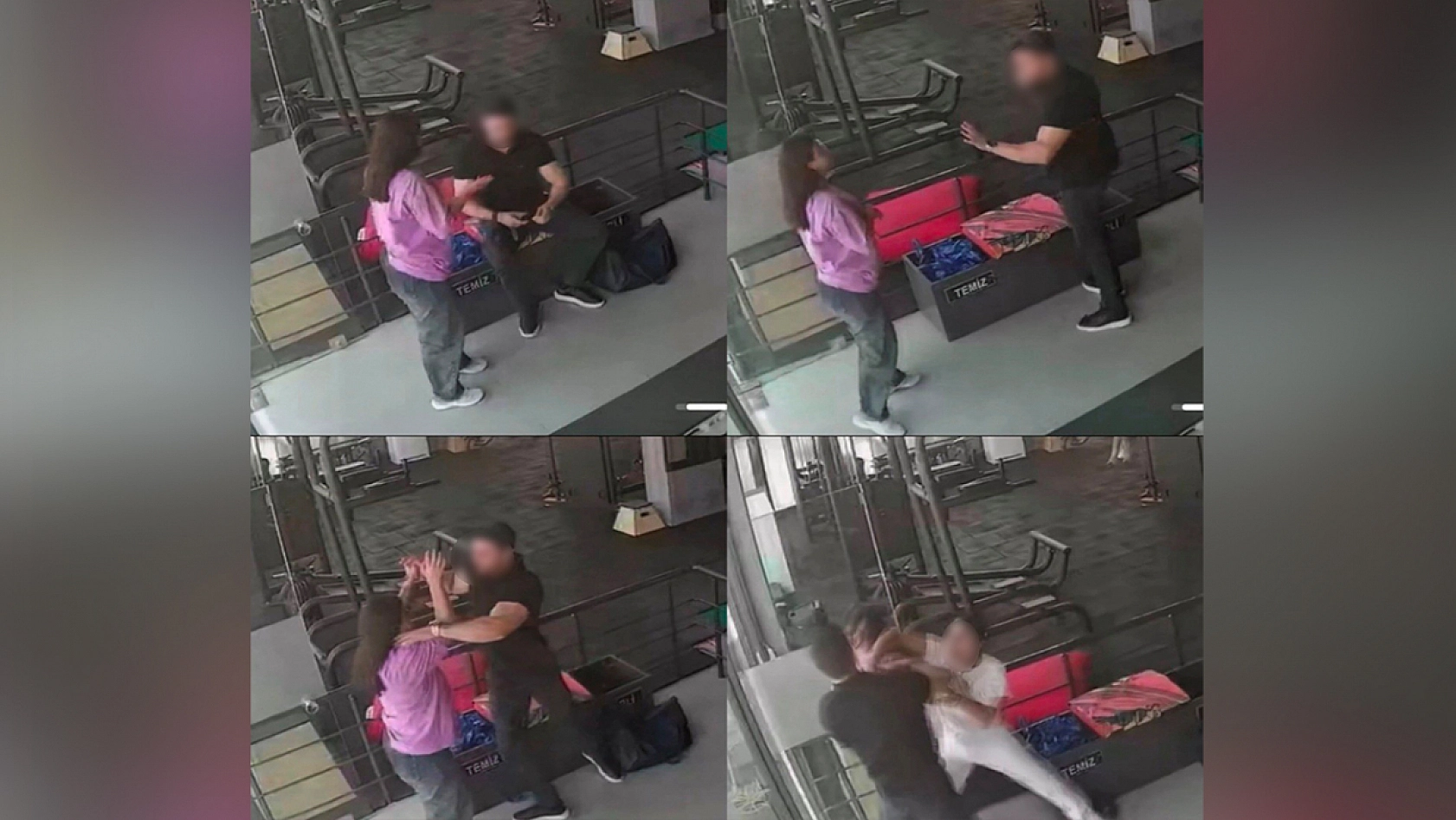Spor salonunda kadın işletmeciye saldırı