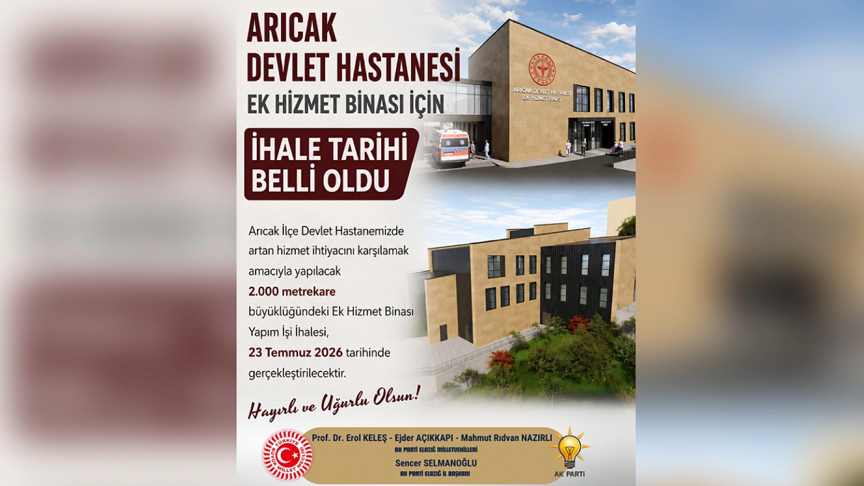 Erol Keleş müjdeyi duyurdu: Hizmet binası geliyor