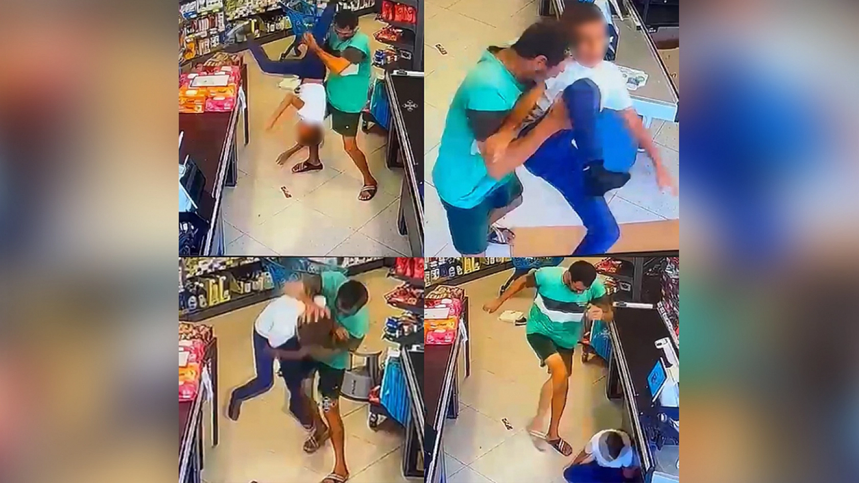 Çocuğu yerden yere vurarak darp etti