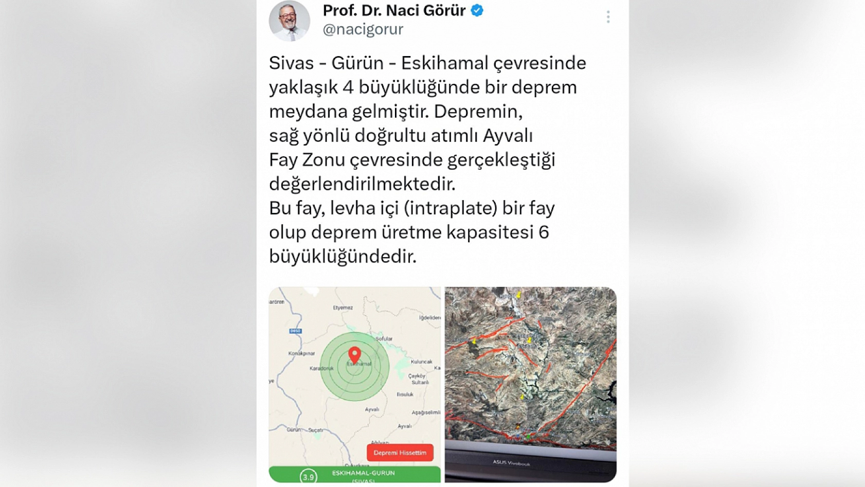 Görür o fayı işaret etti: Deprem üretme kapasitesi 6 büyüklüğünde