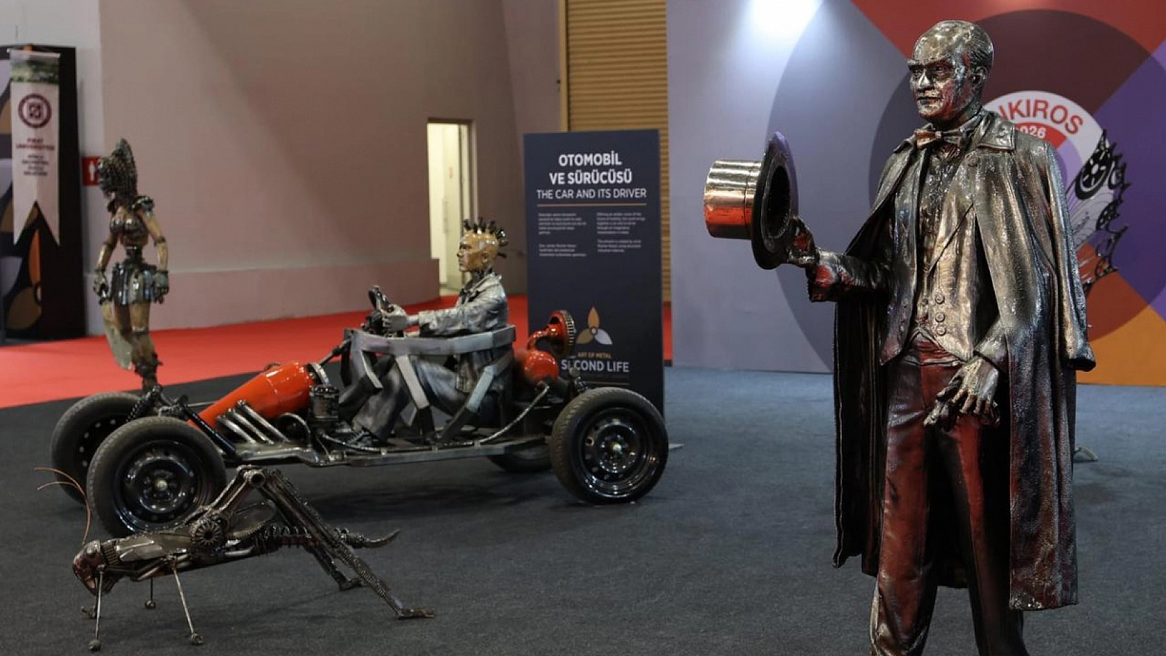 Rüçhan Keçeci, ANKIROS 2026'da Metal Heykellerini sanatseverlerle buluşturdu