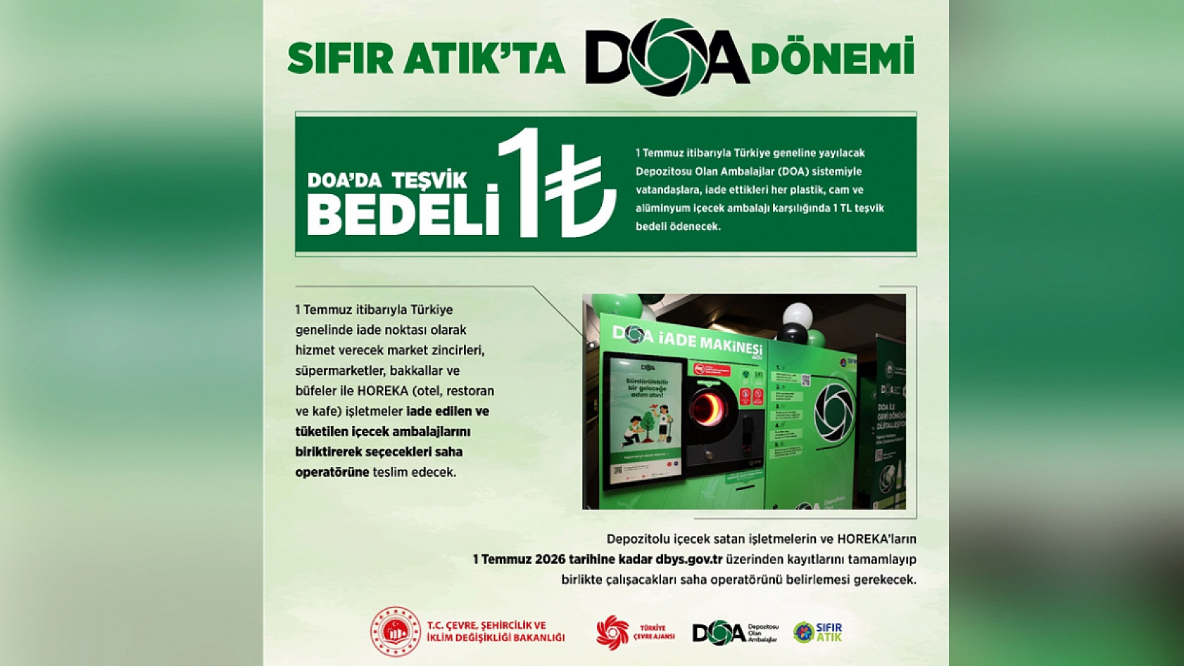 Bakan Kurum tarih verdi! Boş şişeye 1 TL ödenecek