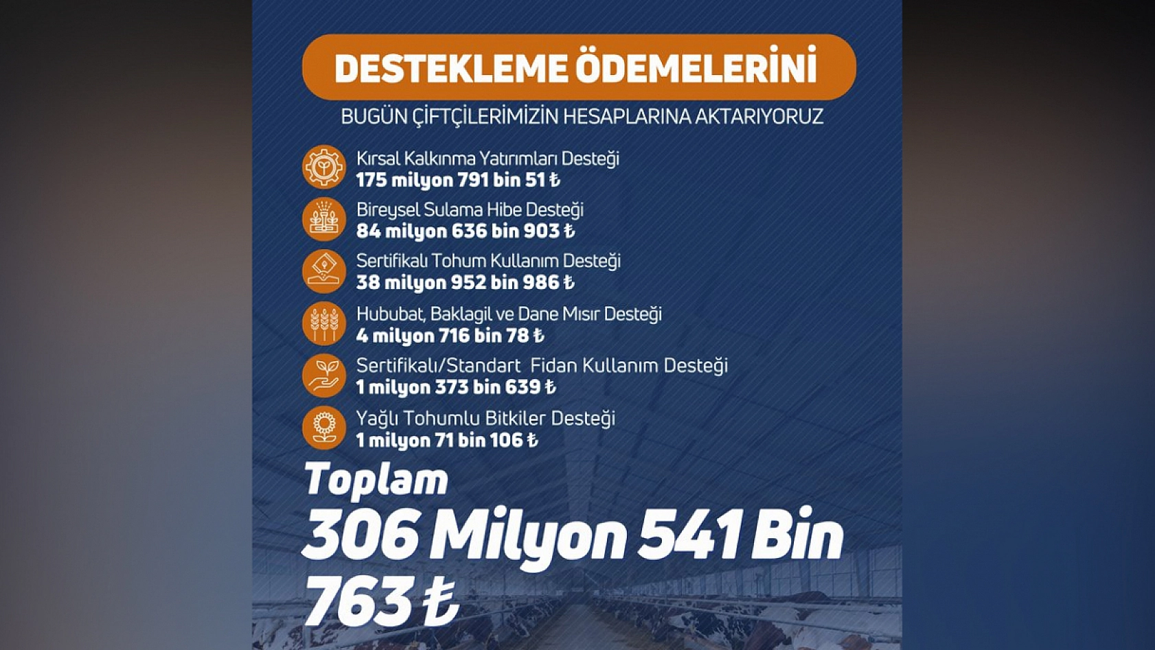 Çiftçilere müjde! Destek ödemeleri hesaplara aktarıldı