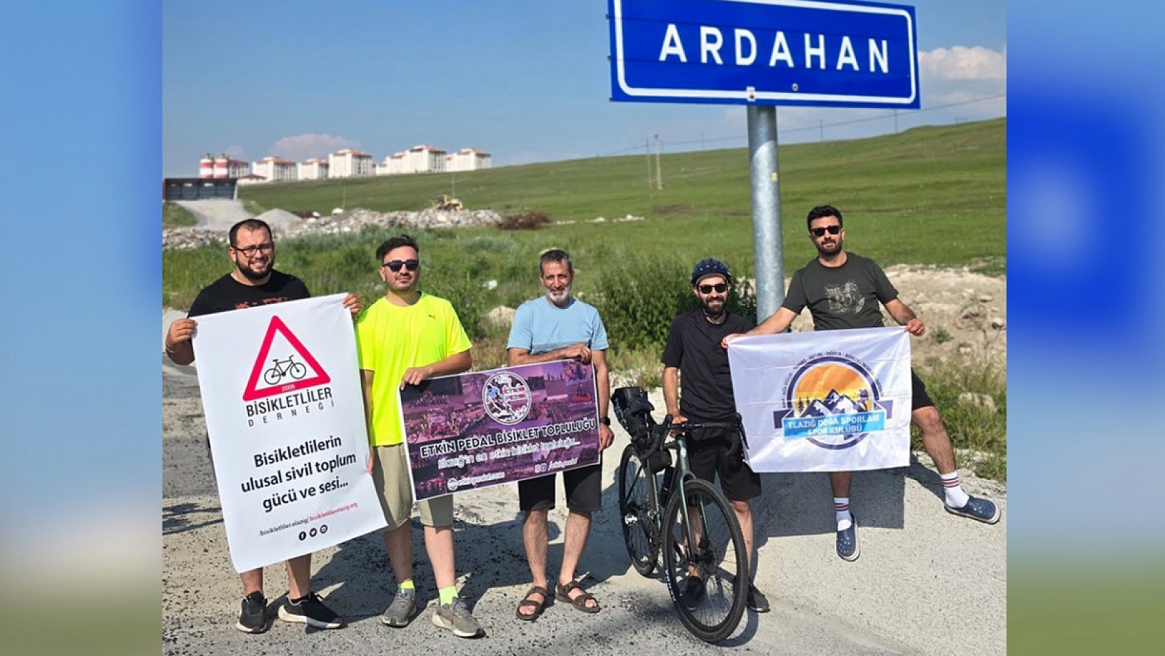 Elazığ'dan Ardahan'a 550 kilometrelik pedal yolculuğu
