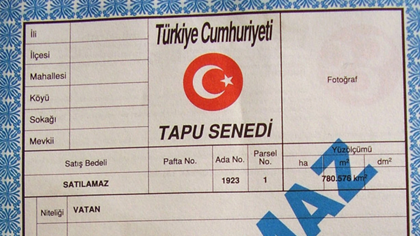 Tapu ve Kadastroda kritik yenilik