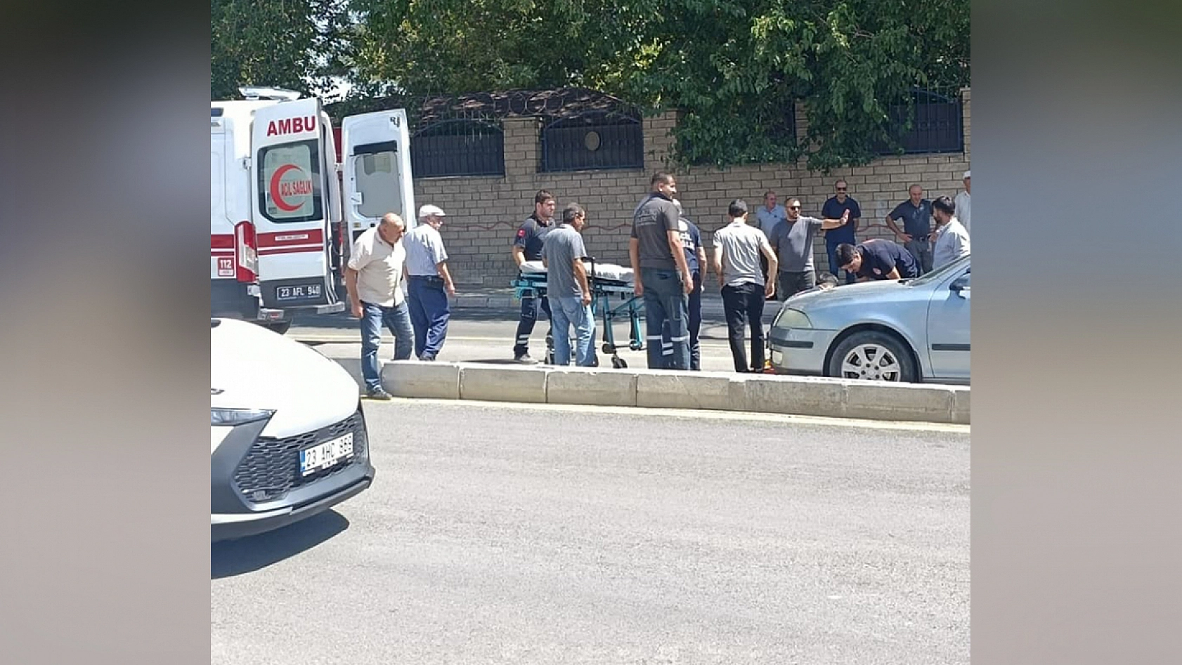 Elazığ'da korkunç kaza! Yayaya otomobil çarptı