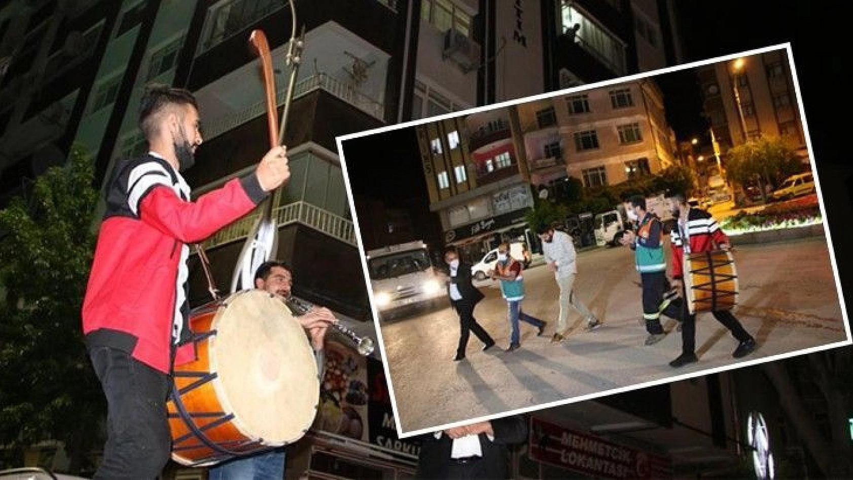 Elazığ'da geleneksel '23. sahur halayı'nın tadını temizlik görevlileri çıkardı