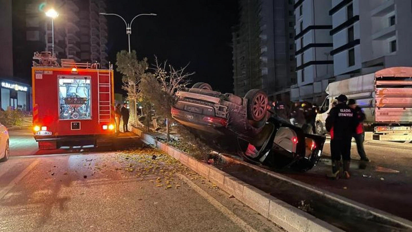 Sürücü direksiyon hakimiyetini kaybetti, araç takla attı: 1 yaralı