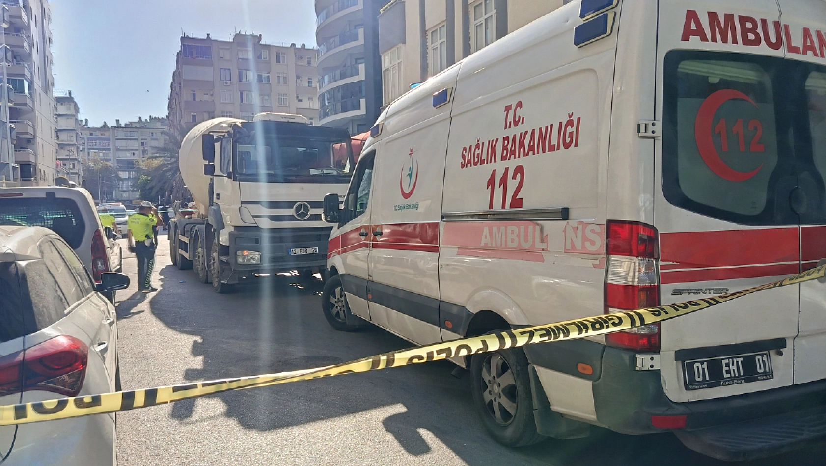 Beton mikserinin ezdiği bir kişi feci şekilde hayatını kaybetti