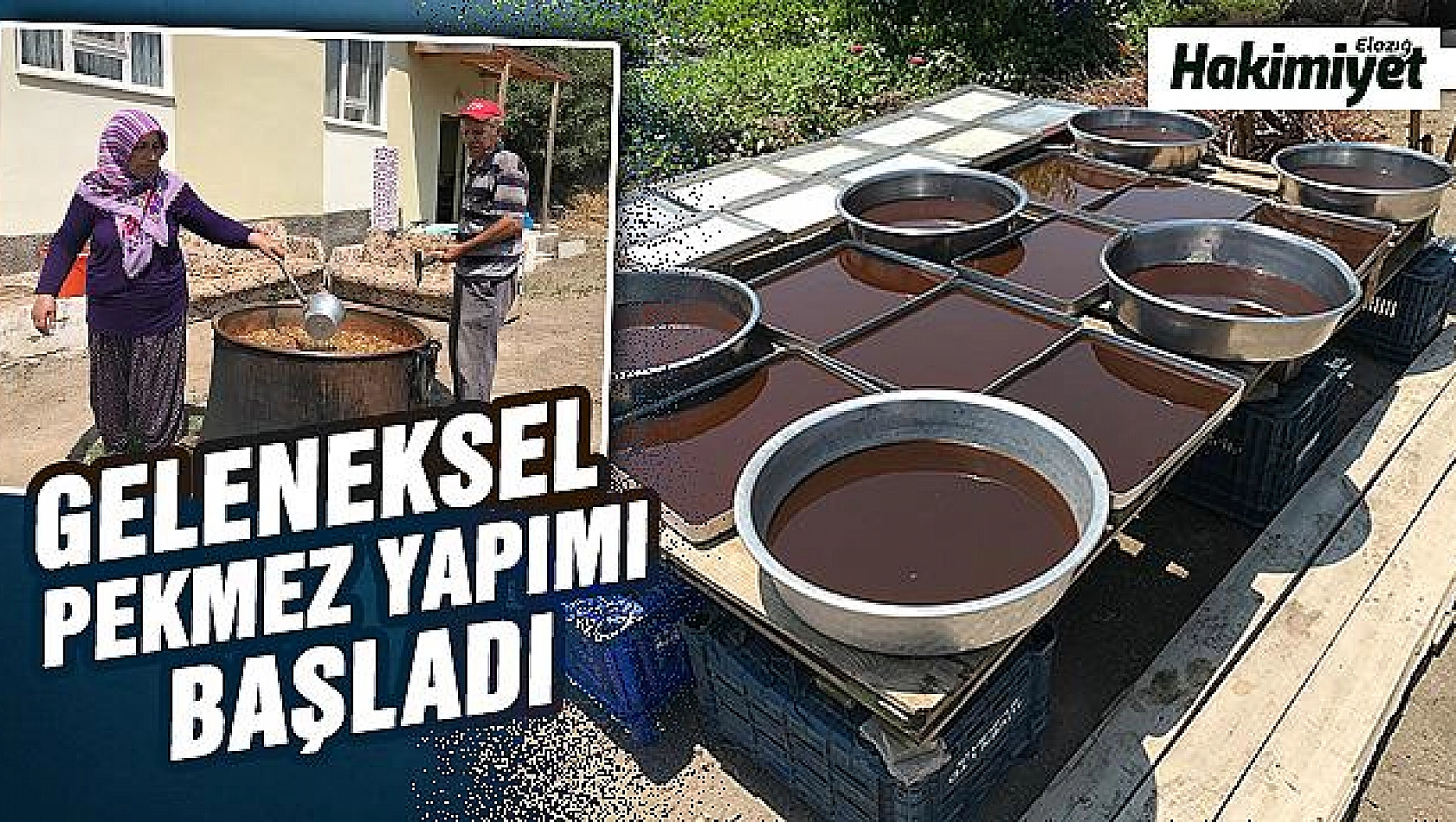 Köylerde doğal pekmez yapımı başladı