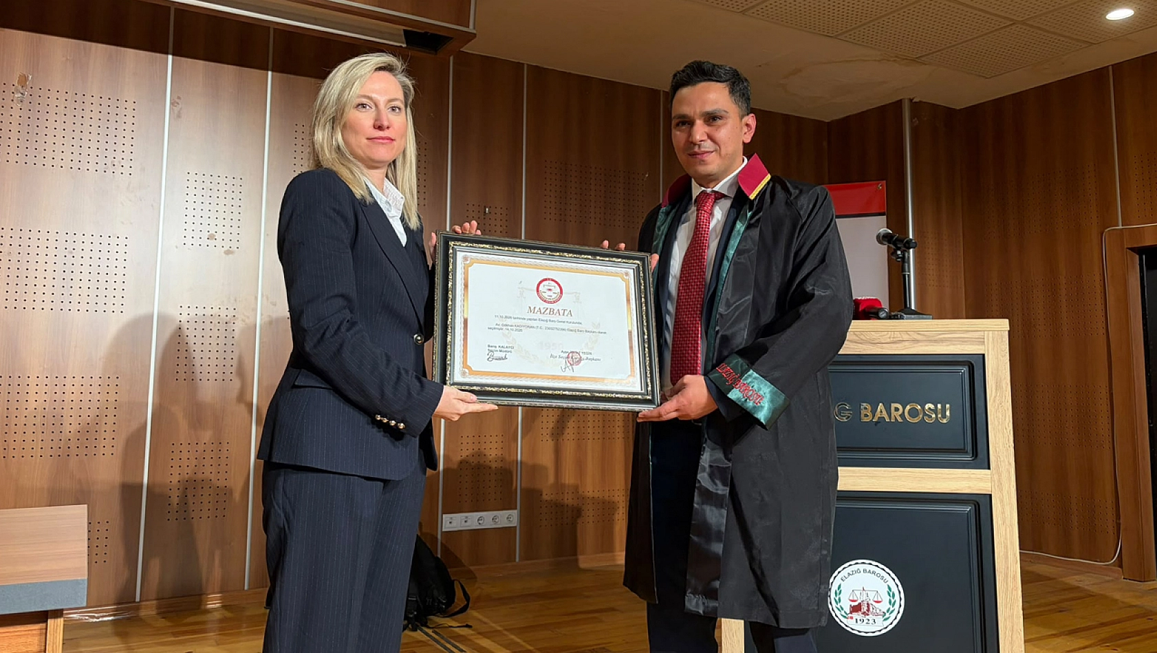 Elazığ Barosu'nda yeni dönem resmen başladı