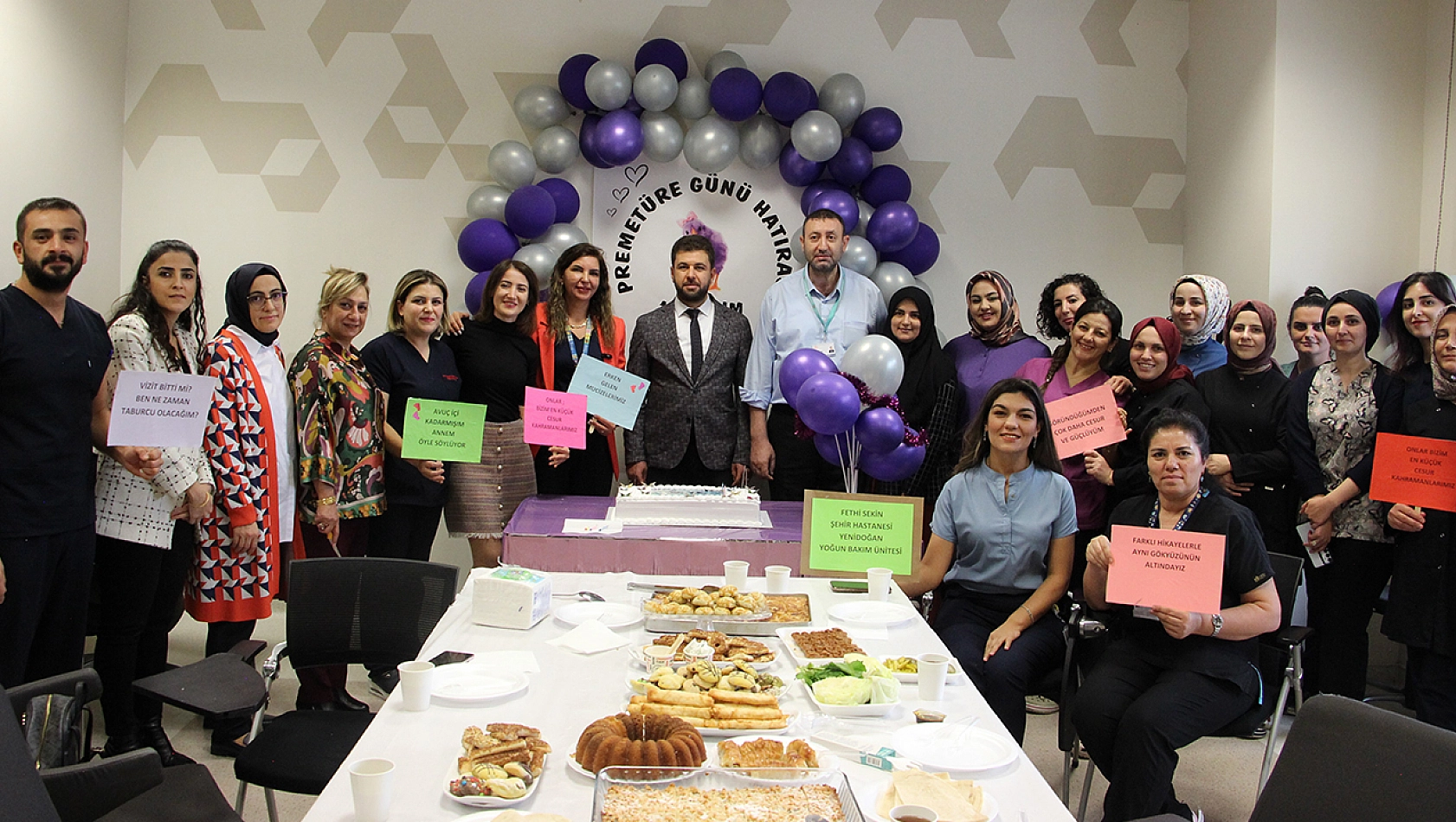 Elazığ Fethi Sekin Şehir Hastanesi'nde Dünya Prematüre Günü kutlandı