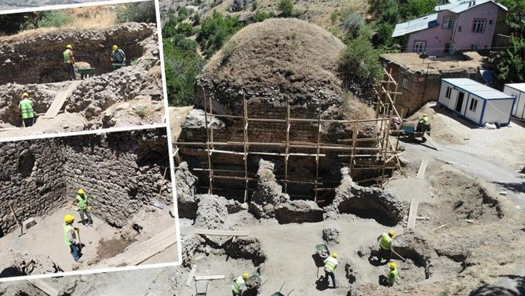 Harput'un turizmine katkı, çalışma başlatılan tarihi hamam müzeye dönüşecek