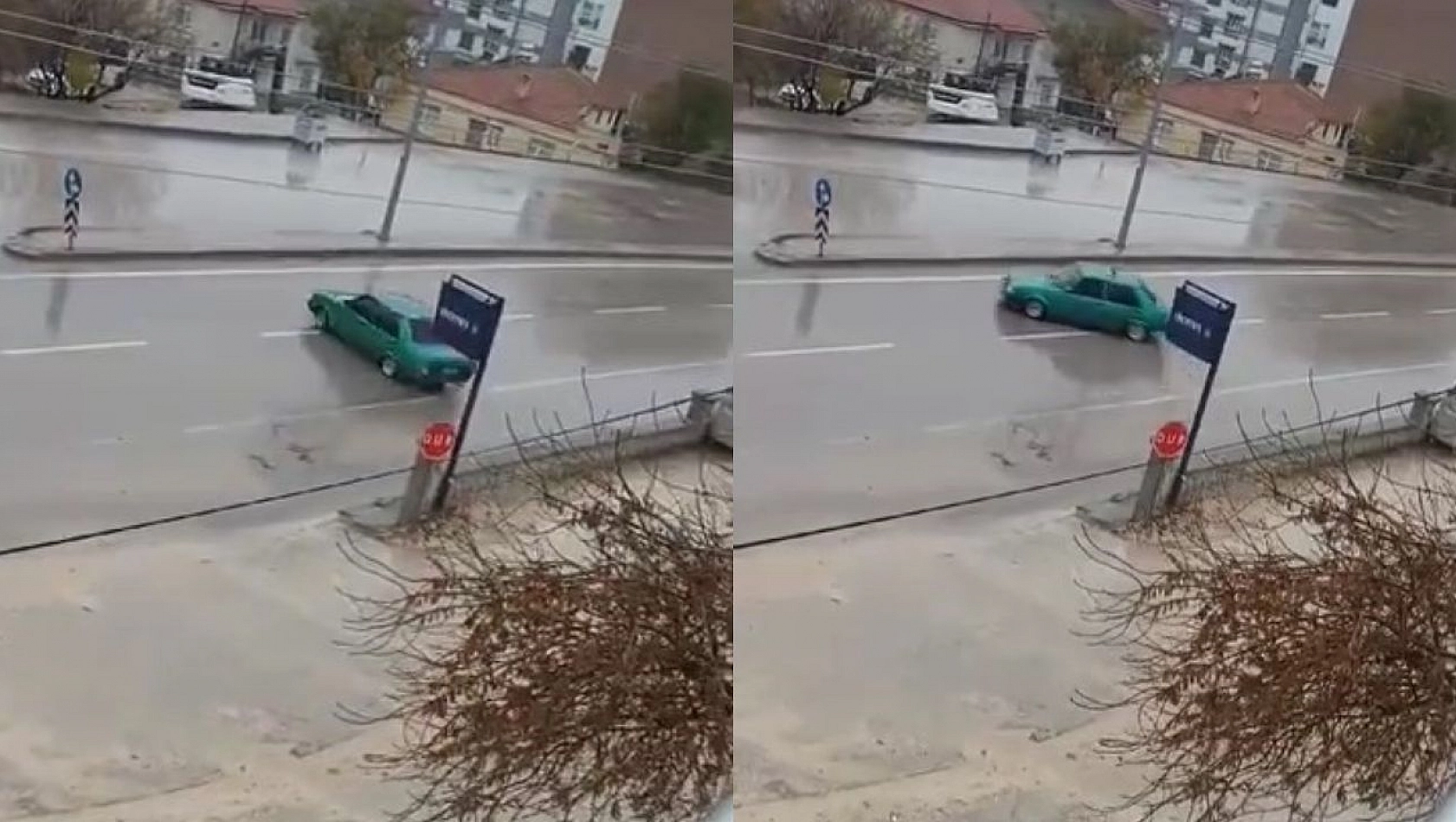 Tofaş şahin ile trafikte tehlikeli drift