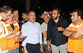 Başkan Şerifoğulları, Gece-Gündüz Sahada!