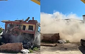 Elazığ'da ağır hasarlı bina yıkımları devam ediyor