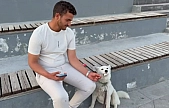 Elazığ'da köpeğin dondurma aşkı görenleri gülümsetti