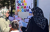 Palu'da normal doğum temalı etkinlik