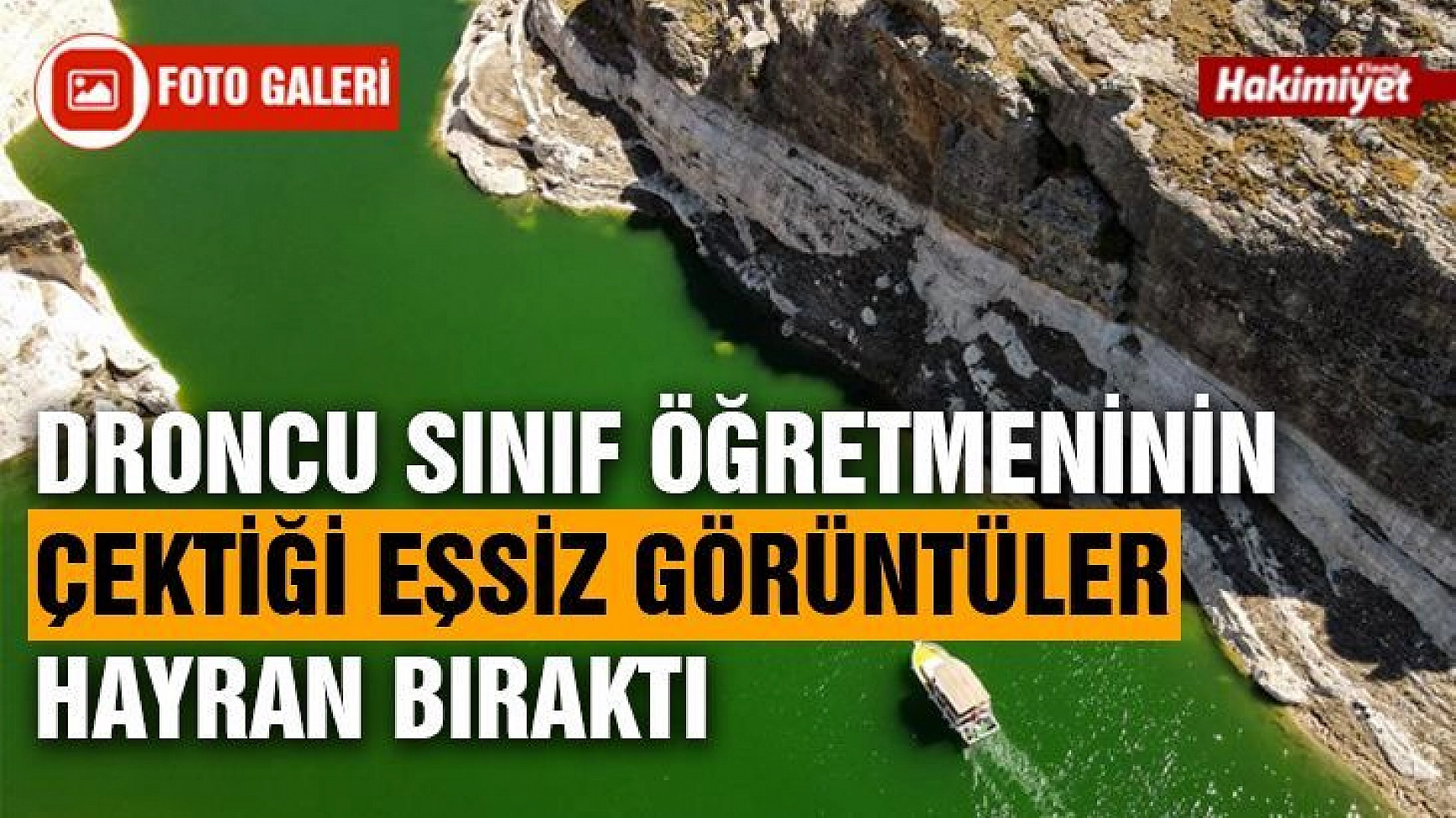 Droncu sınıf öğretmeninin çektiği eşsiz görüntüler hayran bıraktı
