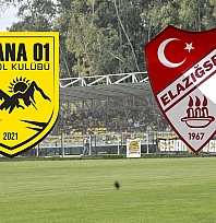 Adana 01 FK - Elazığspor maçı canlı anlatım