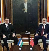 Ali Yerlikaya, Özbekistan İçişleri Bakanı'nı ağırladı