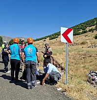 Araç takla attı: 6 yaralı