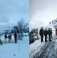 Arıcak'ta zorlu kış günlerinde yaban hayvanları unutulmadı