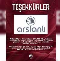 Arslanlı Alçı ve Hammaddeleri'nden Elazığspor'a deplasman desteği