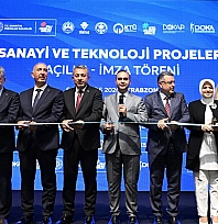 Bakan Kacır Trabzon'da Sanayi ve Teknoloji Projelerinin açılışına katıldı