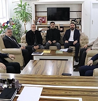 Başkan Alan'dan İl Milli Eğitim Müdürü Beraat Şahin'e ziyaret