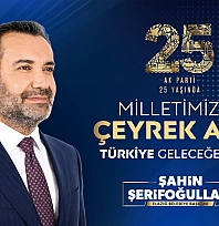 Başkan Şerifoğulları'ndan AK Parti'nin kuruluş yıl dönümü açıklaması