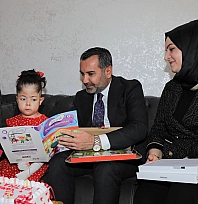 Başkan Şerifoğulları'ndan minik Fatma'ya anlamlı ziyaret