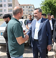 Başkan Şerifoğulları, Sanayi Mahallesi'ndeki asfalt yenileme çalışmalarını inceledi