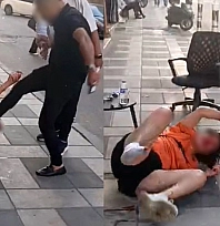 Cadde ortasında dehşet anlar