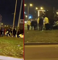 Diyarbakır'da araç takla attı: 1 yaralı