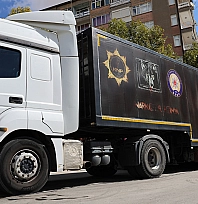 Elazığ'a ilk kez gelen NARKO TIR yoğun ilgi gördü