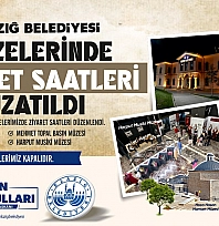 Elazığ Belediyesi müzelerinde ziyaret saatleri uzatıldı