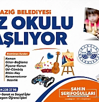 Elazığ Belediyesi yaz okulu için kayıtlar devam ediyor
