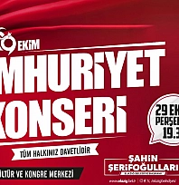 Elazığ Belediyesinden Cumhuriyet Bayramı'na özel konser
