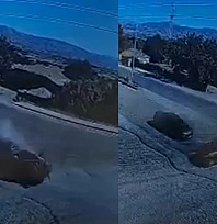 Elazığ'da 2 kişinin öldüğü kaza kamerada