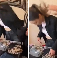 Hırsızlık yapan çalışanını darp etti