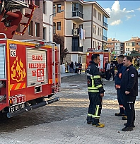Elazığ'da apartman dairesinde yangın çıktı